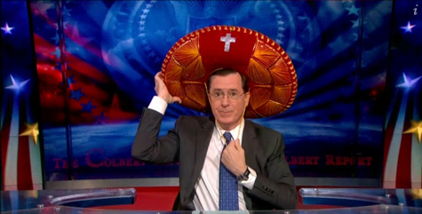 Colbert and his "somprayero"